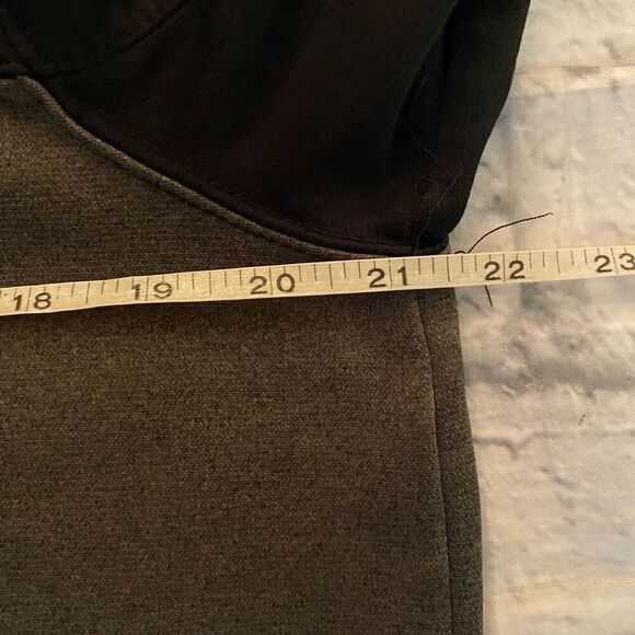 Russell men M fu zip hooded jacket w/front pockets grey black red - Picture 9 of 10